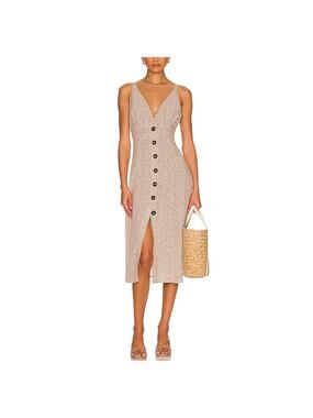 Anna Nata Floral Dusty Brown Monica Dress Size S